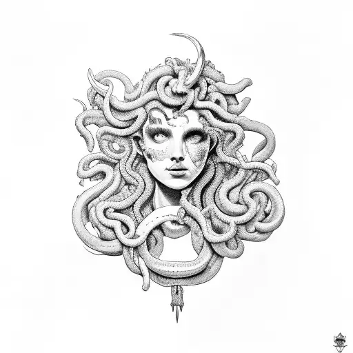 Perseo On A Horse Killing Medusa