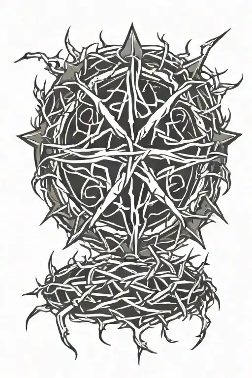 Crown Of Thorns Around Wrist Only No Other Patterns