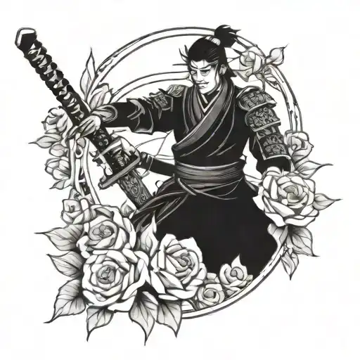 Samurai And Roses Growing