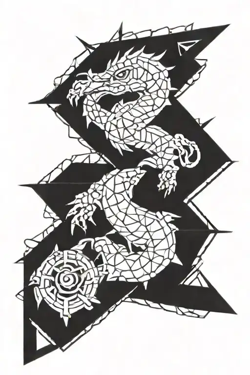 Scorpio Throwing A Die Through A Penrose Triangle