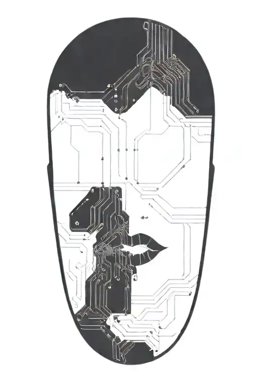 Circuit Board Pattern Forming The Shape
