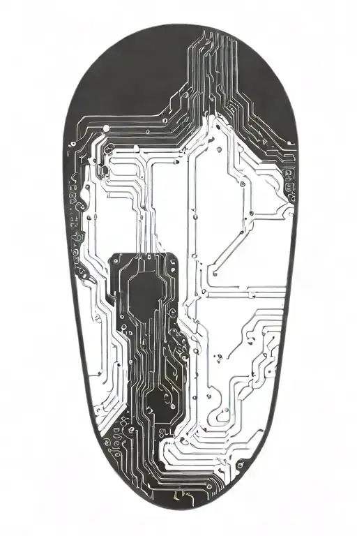 Circuit Board Pattern Forming The Shape
