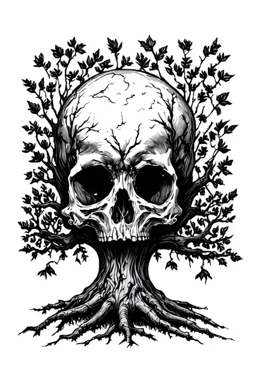 Momento Mori Text With A Tree