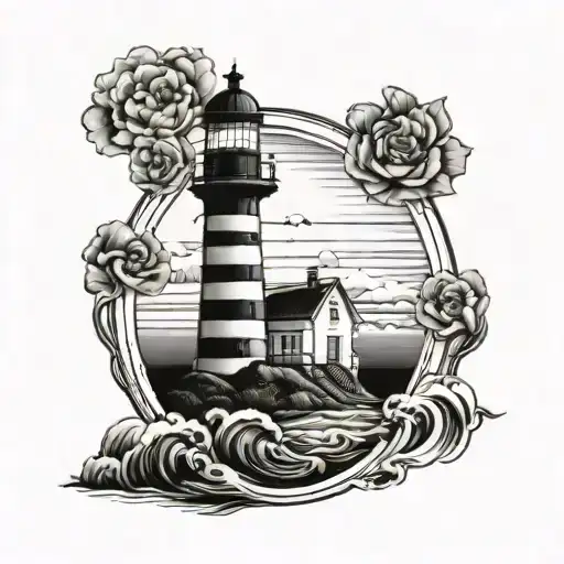 Lighthouse Near Ocean