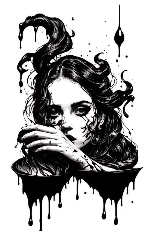 Black With Dripping Blood