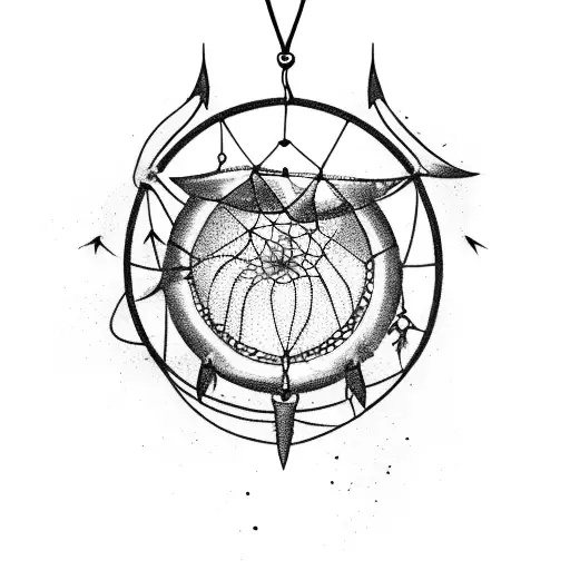 Dreamcatcher Hanging From An Unworthy Arrow