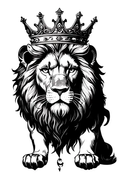 Lion With A Crown