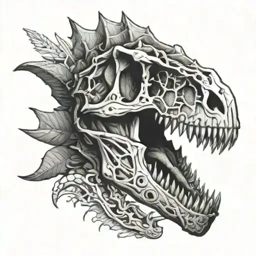Dinosaur Skull With