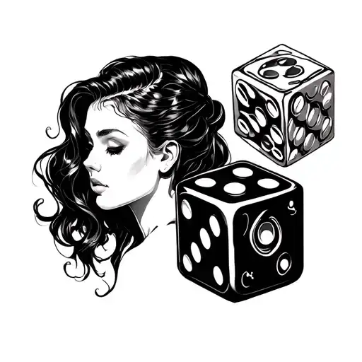 Woman And Dice