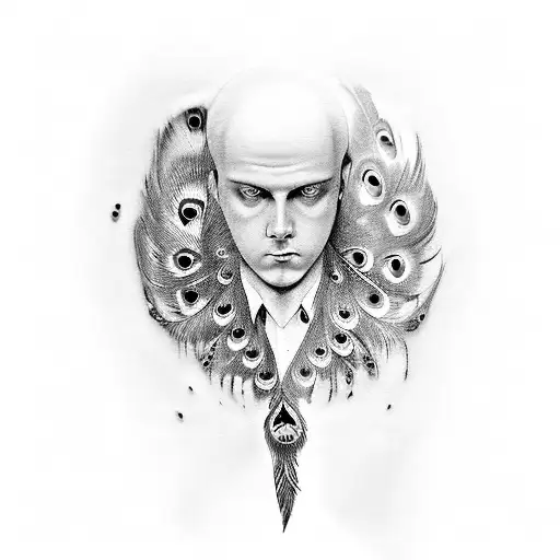 Sad Peacock With Sad Eyes In His Feathers