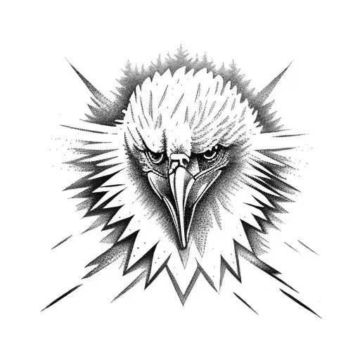 A Majestic Eagle Soaring Over A Dense Forest