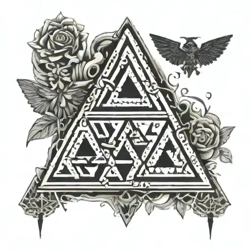 Blackout Sleeve Zelda Triforce