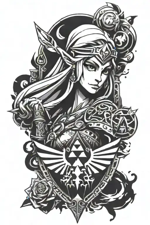 Blackout Sleeve Zelda Icons Incorporated