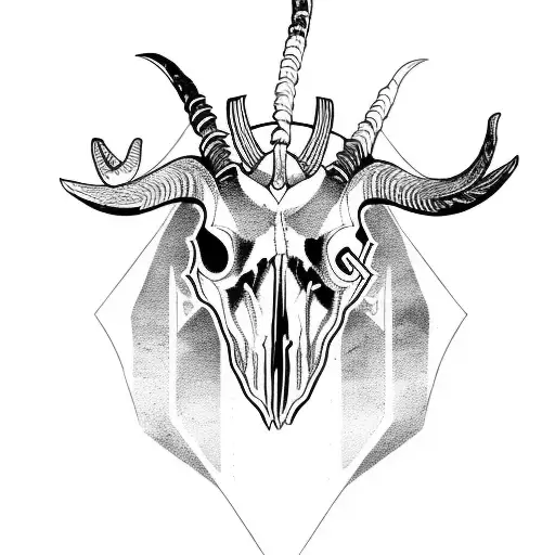 Viking Goat Skull
