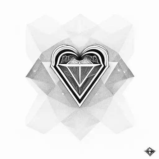 Diamond Heart With Two Names