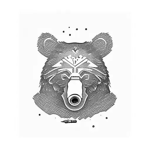 Bear Smoking Cigarettes