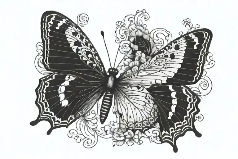 Black And Blue Butterfly