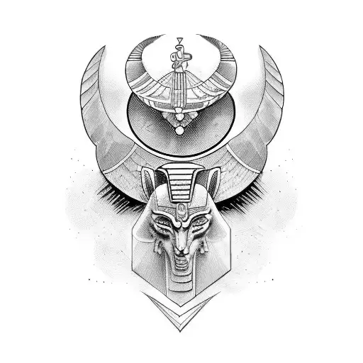 Combine Elements Of Greek And Egyptian Mythology In A Tattoo Design