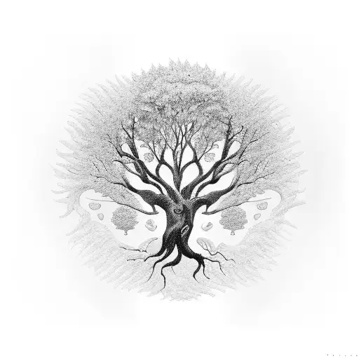 Tree Of Life With Gaurdian Angel