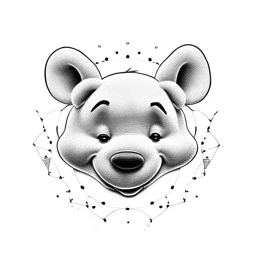 Black White Winnie The Pooh
