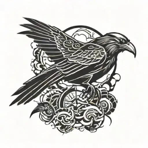 Itachi From Naruto With Ravens