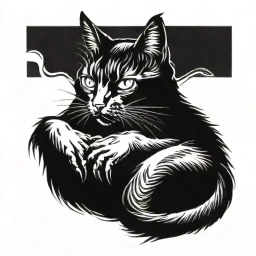 Black Cat Clawing Skin