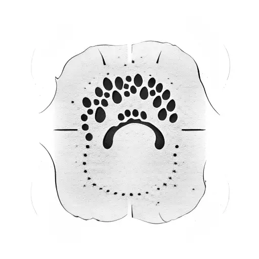 Cat Paw Print With Scales Of Justice