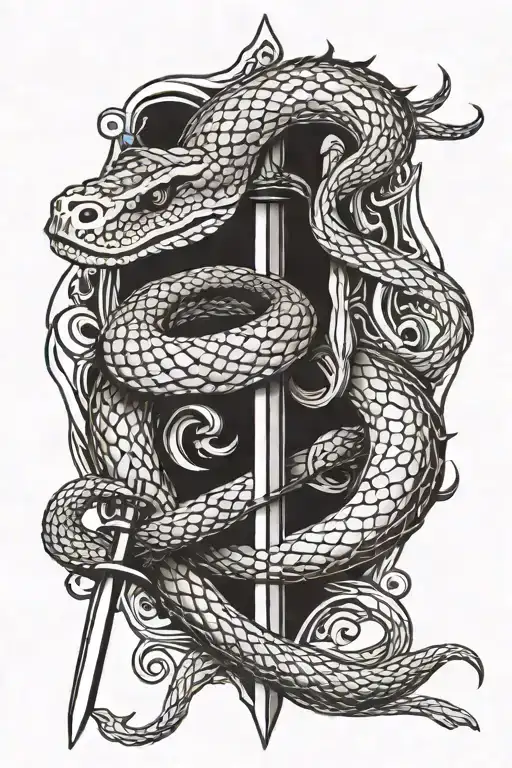 Snake And Sword