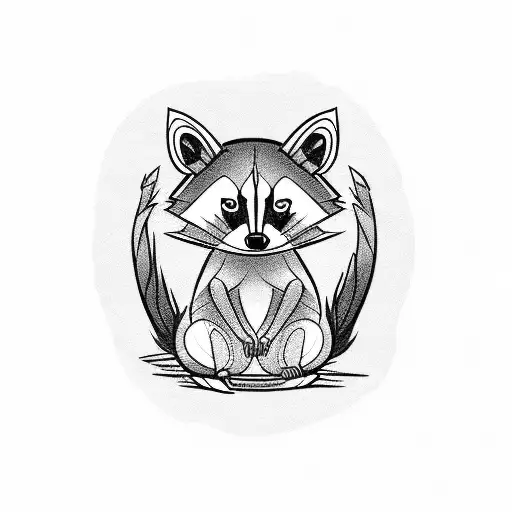 Cartoon Raccoon Cute