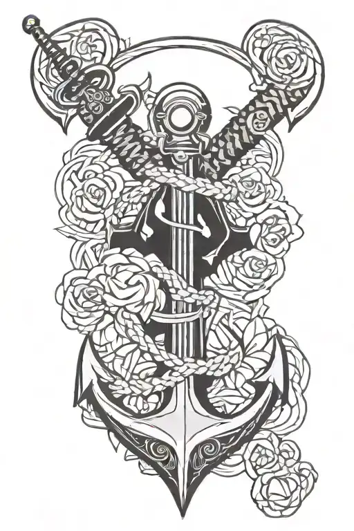Anchor With Samurai