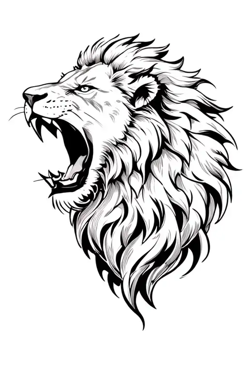 Lion Roaring Lion