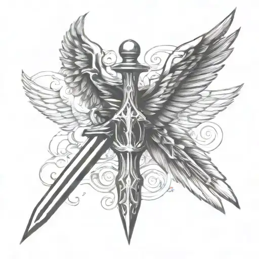 Wing And Sword Surrounded
