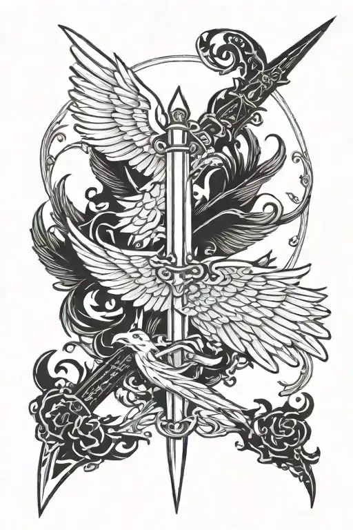 Wing And Sword Surrounded