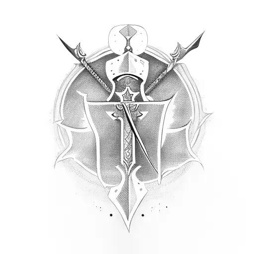 Knight Sword With Bible Verse