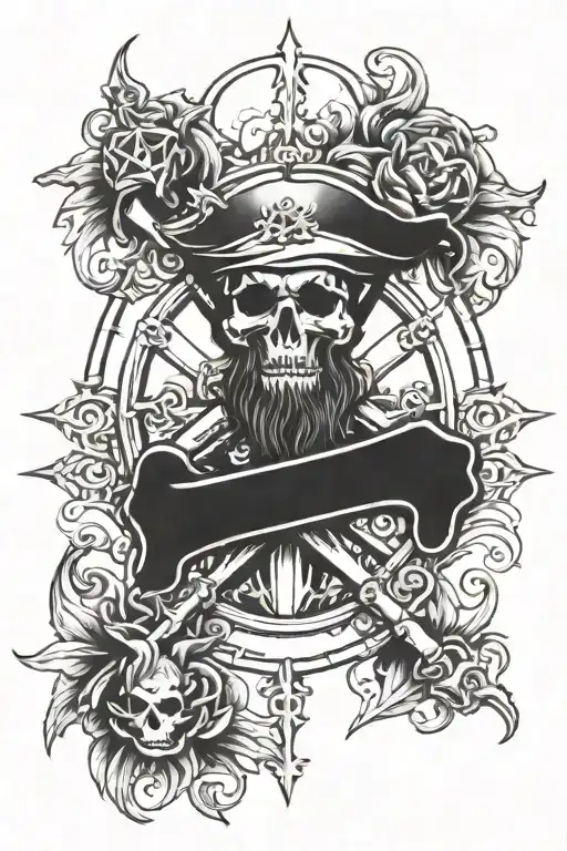 Cross And Pirate Wheel