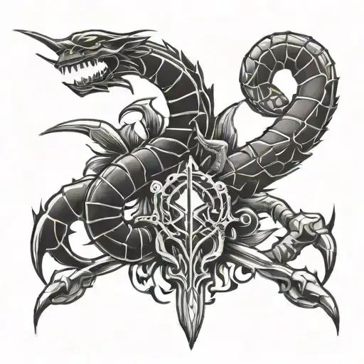 Dagger And Scorpion Crawling