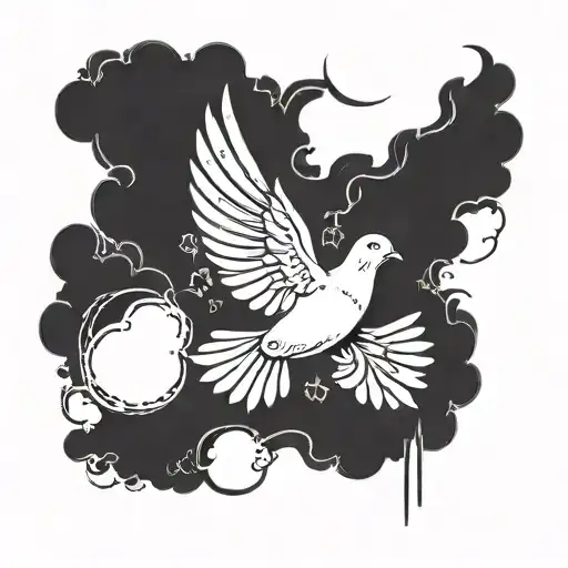 Holy Spirit Dove In The Sky