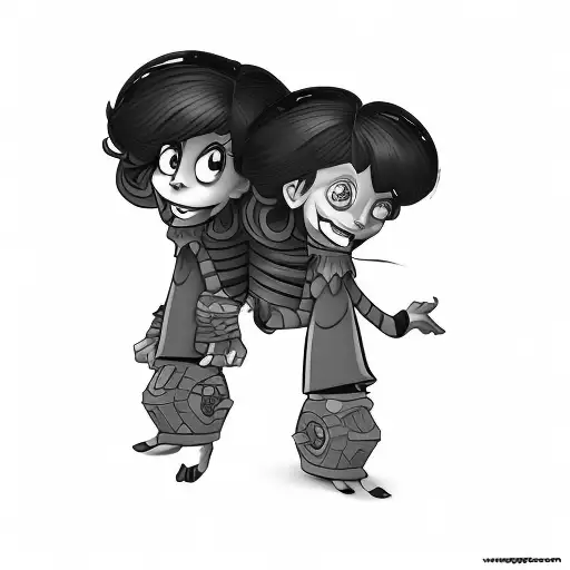 Two Cartoon Characters