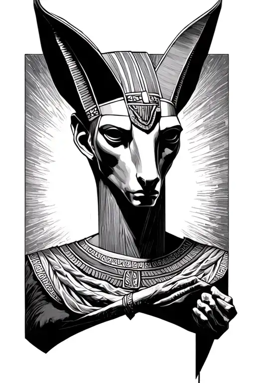 Crucified Anubis Portrait