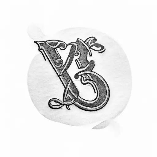 Monogram Style Tattoo Of The Word Sober