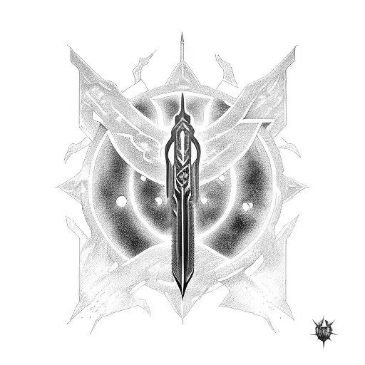 Crossover Of Energy Sword From Halo And Frostmourne From World Of Warcraft