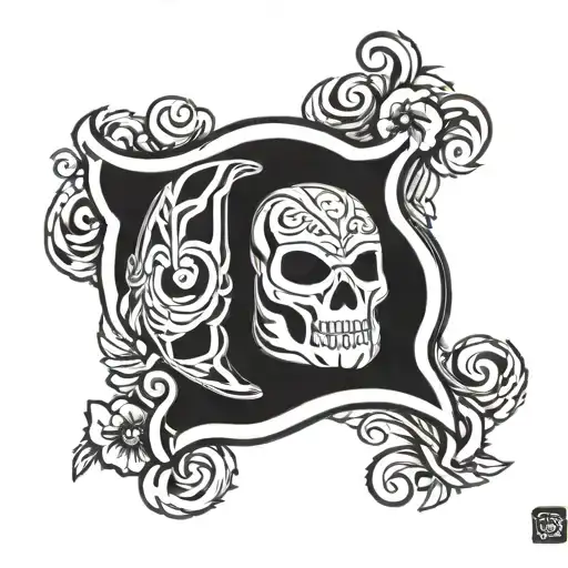 Luchador Life After Death Skull
