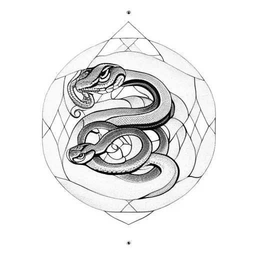 Snake That Eats Itself In A Circle 2 Dimensions