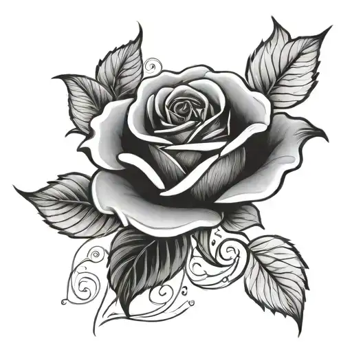 Rose With Inscription