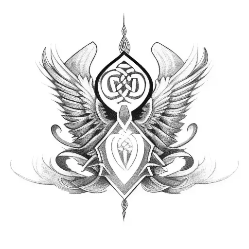 Celtic Phoenix Wings