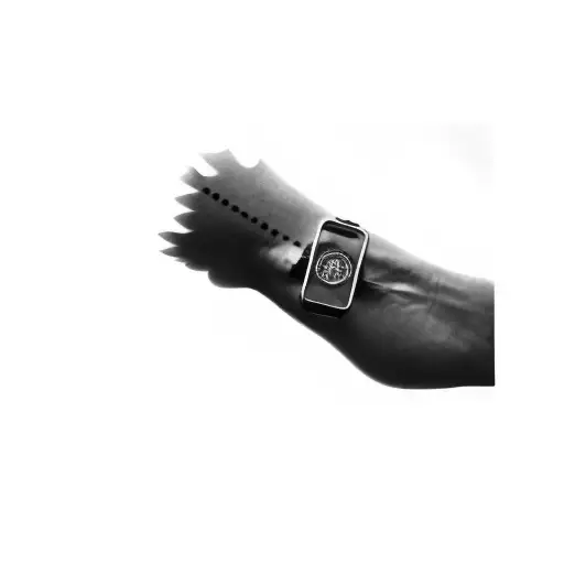 A Person's Wrist With Numbers Representing A Clock Written On It