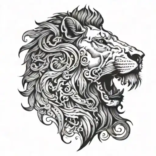 Horse Head With Lion Face