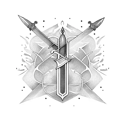 Sword Surrounded By Fire