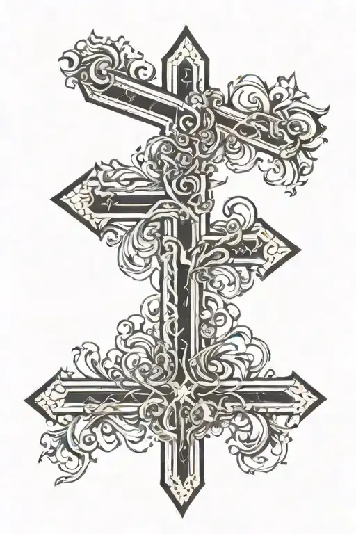 Contend For The Faith In The Shape Of A Cross