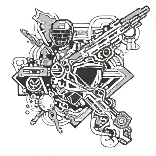 Incorporate Elements Of Military Camouflage Into A Tattoo Design Representing Your Love For Sports